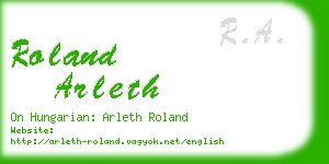 roland arleth business card